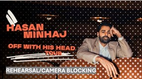 Rehearsal/Camera blocking for Hasan Minhaj's 